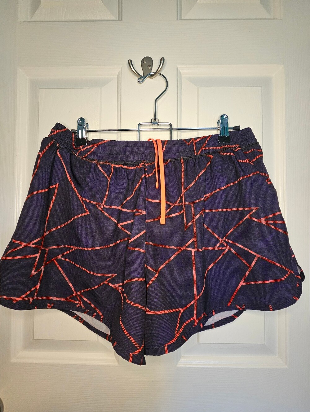 Champion Women’s Purple Athletic Shorts with Orange Drawstring Women's Size L